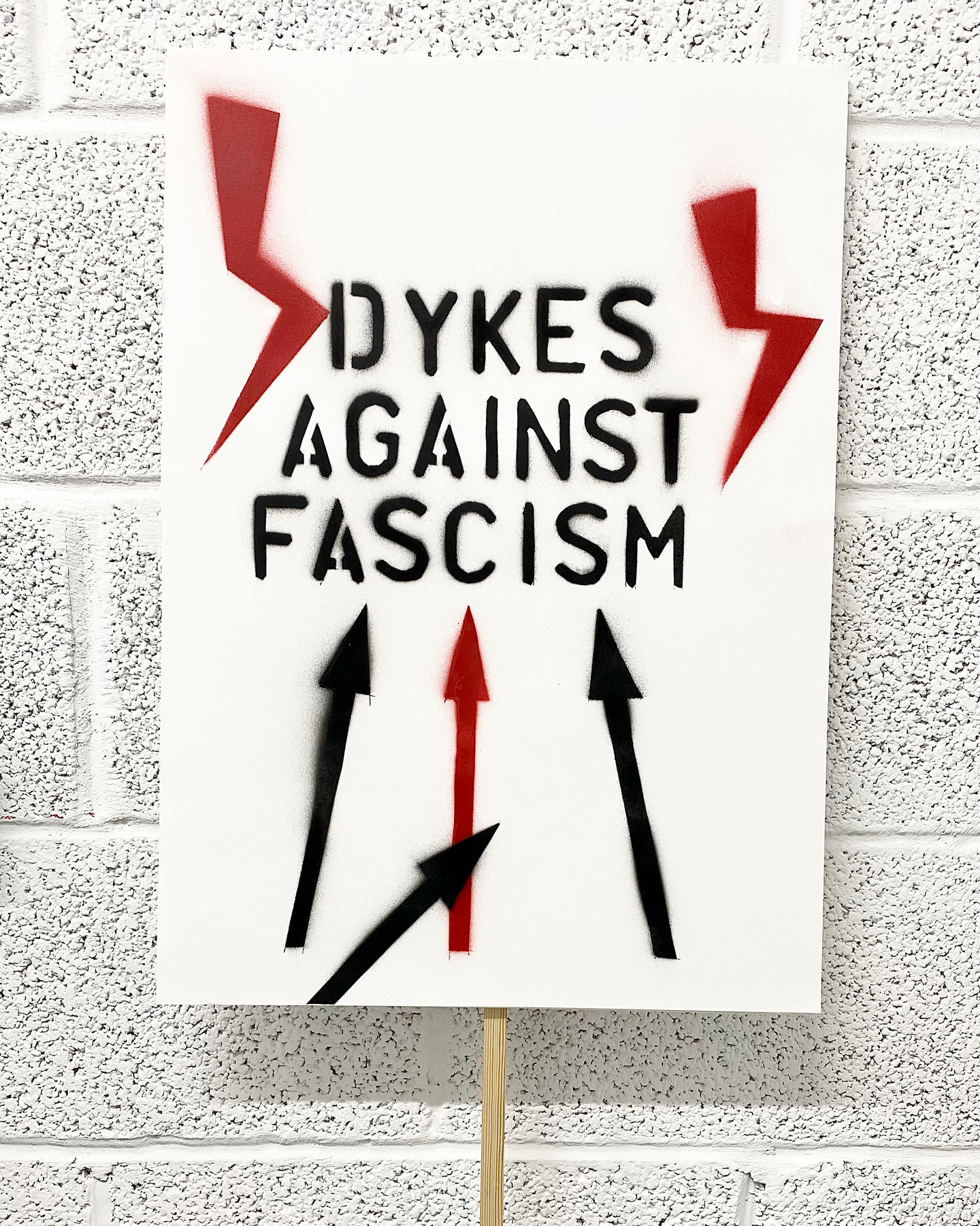 Placard - Dykes Against Fascism